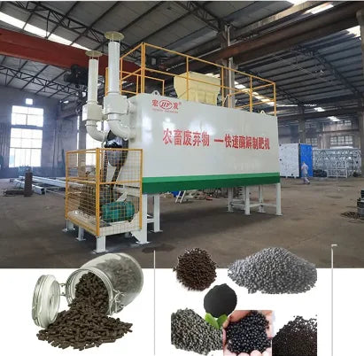 Medium Portable Biogas Plant for Organic Fertilizer Machine New Condition Compost Turner Included