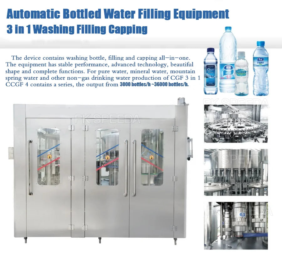 Hot Sale Full Complete Mini Mineral Water Bottling Plant Water Filling Machine For Water Production Line