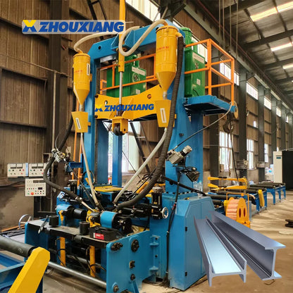 Metal H Beam Production Product Processing Line H Beam Assembling Welding Straightening Machine
