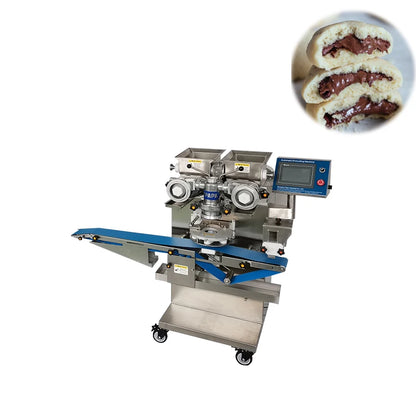 Bakery Equipment Automatic Fig Roll Chocolate Cookies Encrusting Making Machine Production Line