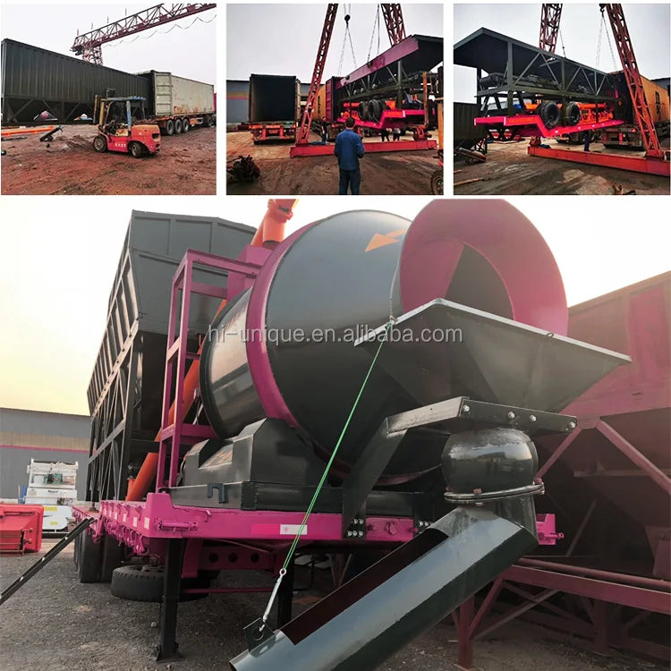 Automatic small ready mix mobile machine concrete mixer plant price for sale