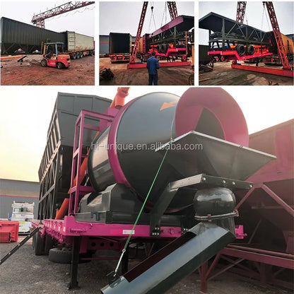 Automatic small ready mix mobile machine concrete mixer plant price for sale