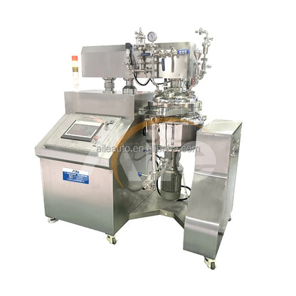 Aile 50L 100L 200L 300L 500L liquid foundation face cream vacuum making machine vacuum homogenizing mixer equipment