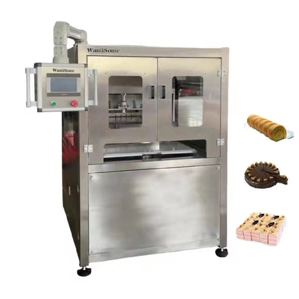 Wanlisonic Industrial Ultrasonic Cookies Brownie Cake Cutter Machine Pizza Slicing Equipment