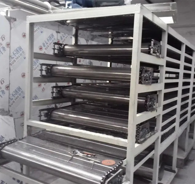 Industrial mesh band chain conveyor drying machine rice noodle multi layer mesh belt dryer machine