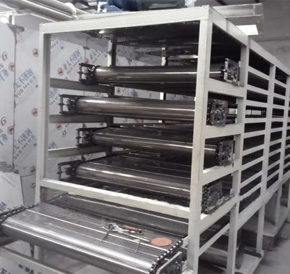 Industrial mesh band chain conveyor drying machine rice noodle multi layer mesh belt dryer machine