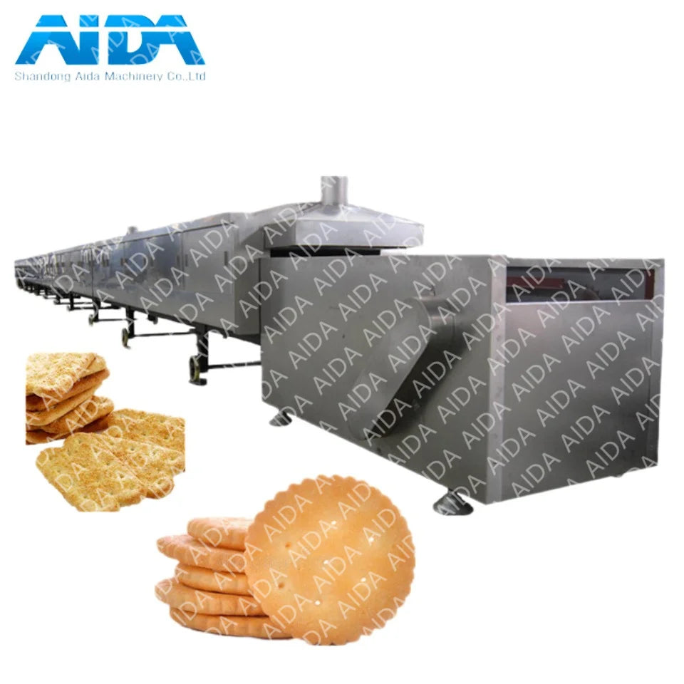 Fully automatic biscuit  tunnel oven gas electric biscuit oven small gas cookie cake tray oven