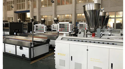 High performance twin screw extruder for plastic PVC pipe machine