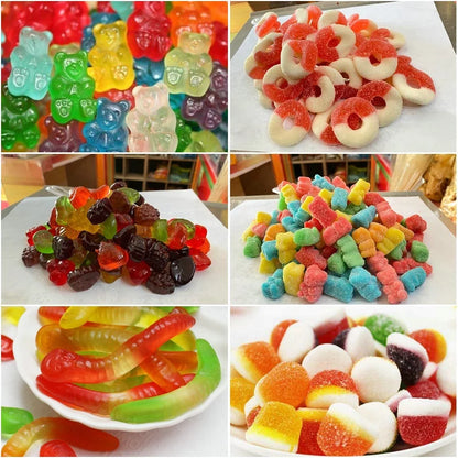 Automatic mini soft jelly gummy bear candy manufacturing making equipment machine