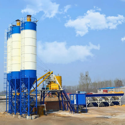 Fully automatic Capacity 25 30 50 60 100 120 180 cbm hr complete Ready mix Concrete Batching Mixing Plant system