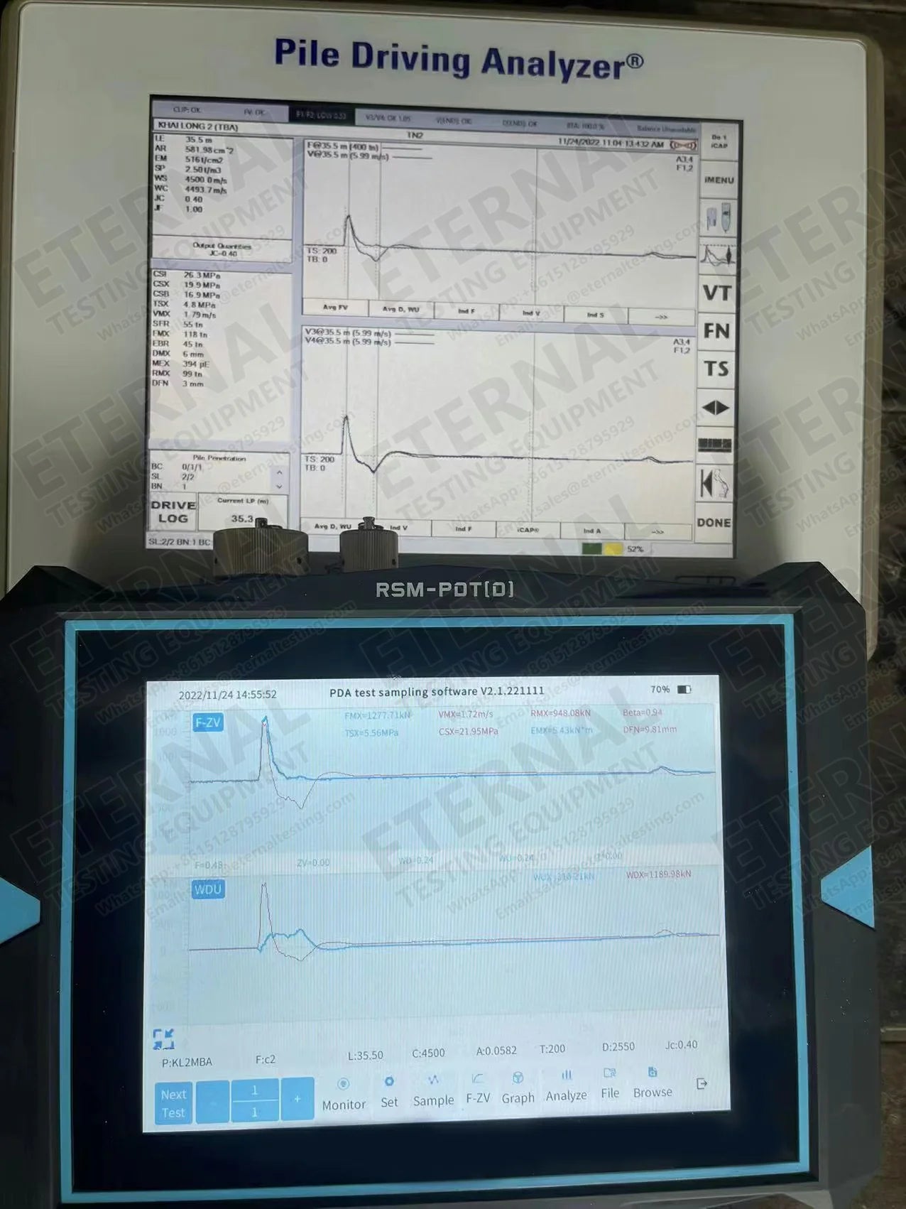 High Strain Dynamic Pile Integrity Tester and pile driving analyzer Pile Driving Analyzer