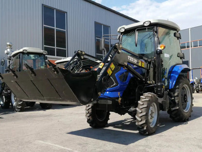 90HP multifunction agricolas 4wd farmer tractores compact agriculture small farm tractor