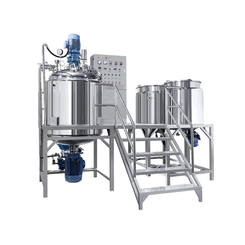 Aile 50L 100L 200L 300L 500L liquid foundation face cream vacuum making machine vacuum homogenizing mixer equipment