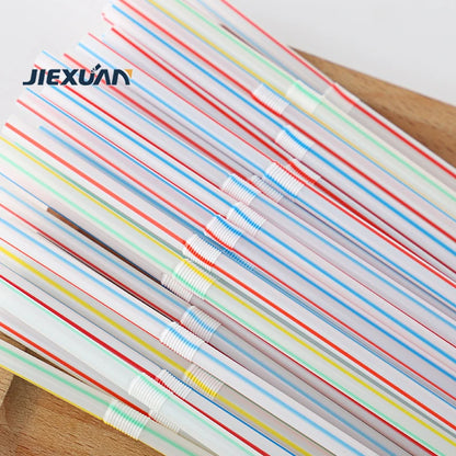 3 color polypropylene plastic extruder drinking straw making machine