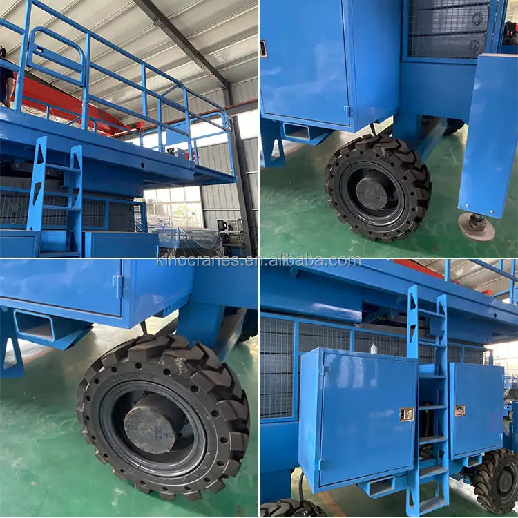 Work Platform Off Road 8m 10m 12m 14m 16m Rough Terrain Scissor Lift With Diesel Engine