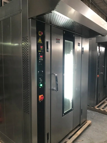 Industrial Food Baking Machine Tunnel Baking Oven Combination Rotary Oven with Trolley