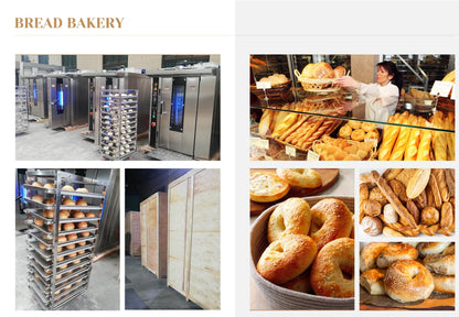 Industrial Food Baking Machine Tunnel Baking Oven Combination Rotary Oven with Trolley