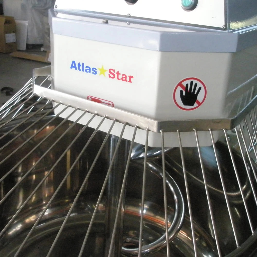 Industrial Pizza Bread Baking Machine Professional Spiral Dough Mixer 2 Speed Reversible Bowl 200Kg Flour Mixer Kneader Machines