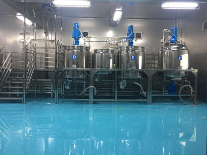 YETO 1000L homogenizer Mixer with Agitator tank for making liquid soap shampoo lotion gel electric heating mixing machine
